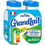 Candia Grandlait - Lait demi-écrémé - Le pack de 4x50cl