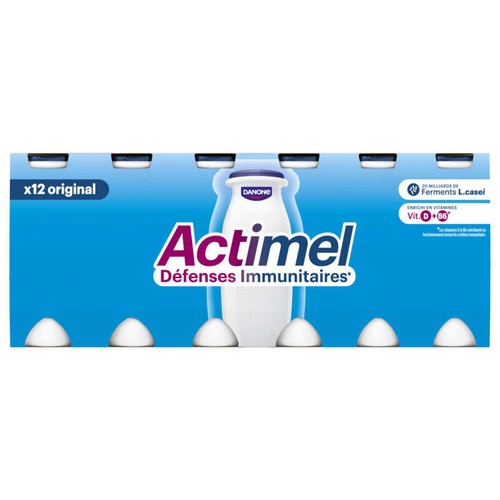 Actimel Yaourt à boire nature 12x100g