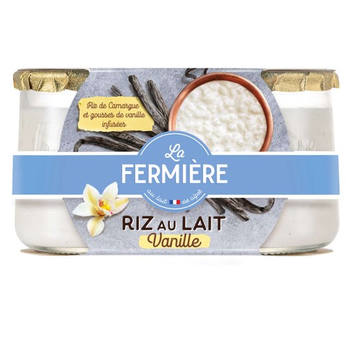 La Fermière Riz Au Lait À La Vanille De Madagascar 2x160g