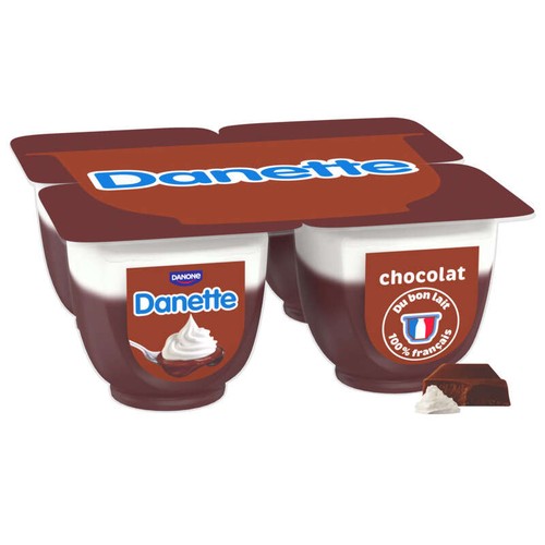 Danette Liégeois chocolat 4x100g