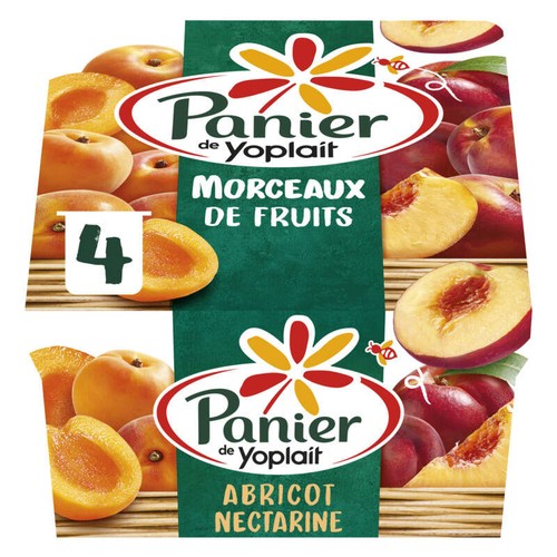 Panier De Yoplait Yaourt Abricot Nectarine 4x125g