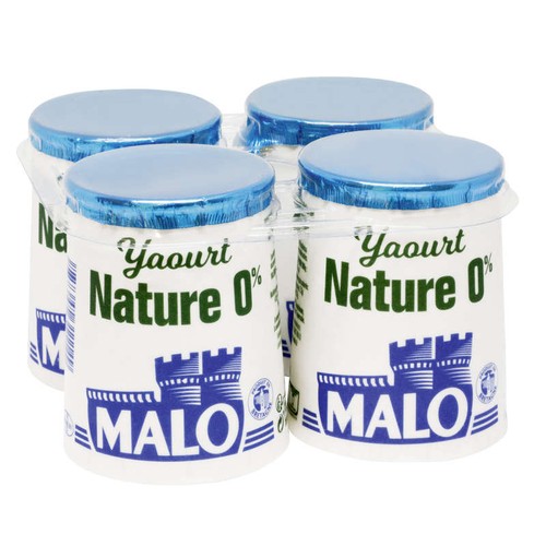 Malo Yaourt 0% nature 4x125g