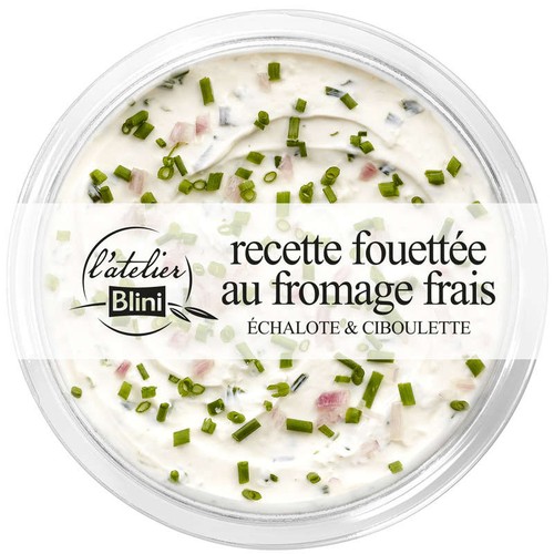 L'Atelier Blini Recette fouettée au fromage frais échalote et ciboulette 140g