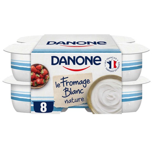 Danone Fromage Blanc Nature 3,2%Mg 8x100g