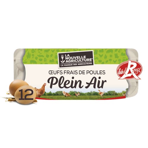 La Nouvelle Agriculture 12 Œufs Plein Air Label Rouge