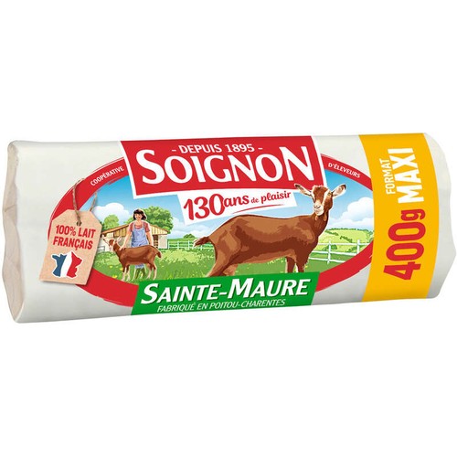 Soignon Bûche de chèvre maxi format 400g