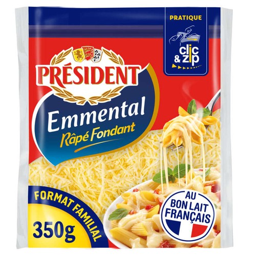 Président Emmental Râpé Fondant 350g