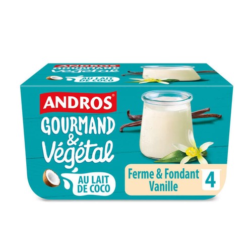 Andros Ferme Vanille Coco 4x100g