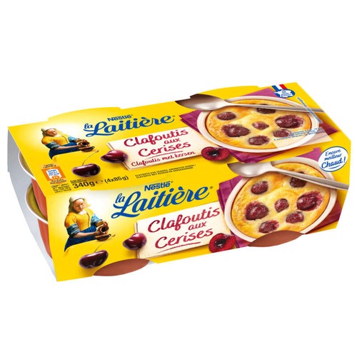 La Laitière Dessert clafoutis aux cerises 4x85g
