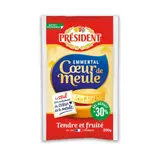 Président Emmental Cœur De Meule Portion -30% De Sel 200g