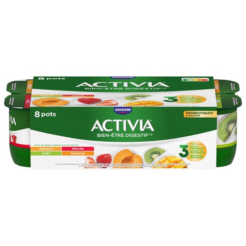 Activia Yaourt Aux Fruits Bifidus 8x125g