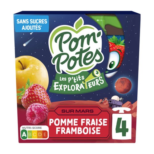 Pom'potes Compote les p'tits explorateurs 4x90g