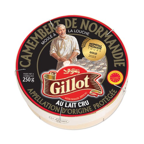 Gillot Camembert De Normandie Aop Au Lait Cru 250g