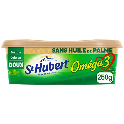 St Hubert Oméga 3 Margarine Doux Sans Huile de Palme 250g