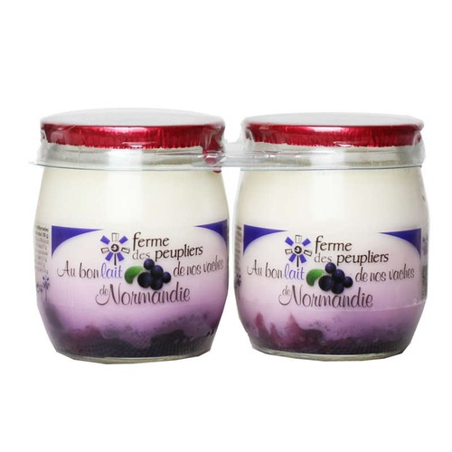Ferme Des Peupliers Yaourt Myrtille 2x125g