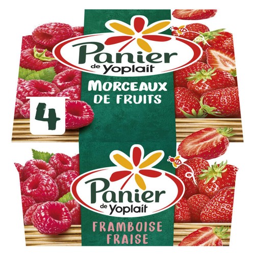 Paniers Yaourt Fraise Framboise 4x125g