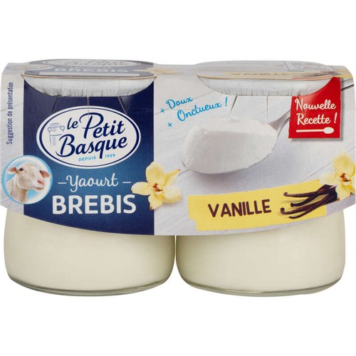Le Petit Basque Yaourt de brebis vanille 2x125g