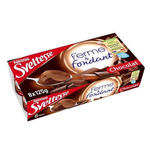 Sveltesse Yaourt allégé 1,4% Mg chocolat 8x125g