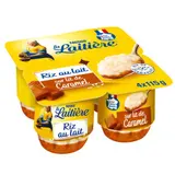La Laitière Riz au lait sur lit de caramel beurre salé 4x115g