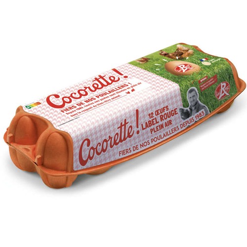 Cocorette Label Rouge Oeufs Fermier Pleine Air x12