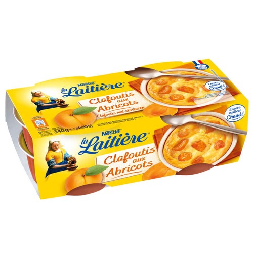 La Laitière Clafoutis aux Abricots 4x85g