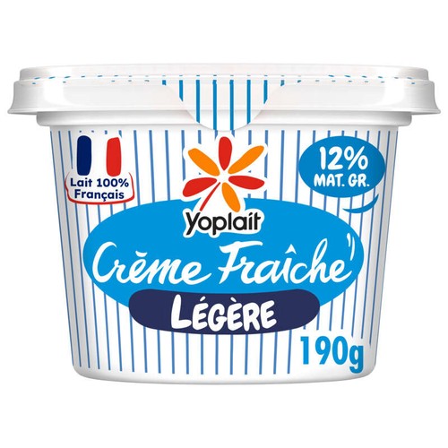 Yoplait Crème fraiche épaisse légère 12% pot 190g