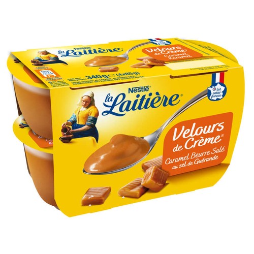 La Laitière Velours de Crème Caramel beurre salé 4x85g