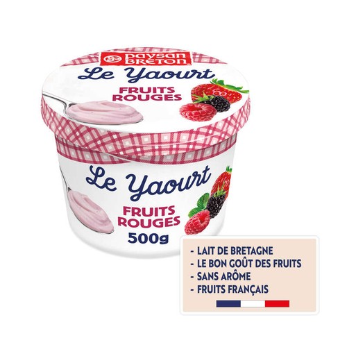 Paysan Breton Yaourt Fruits Rouges 500g