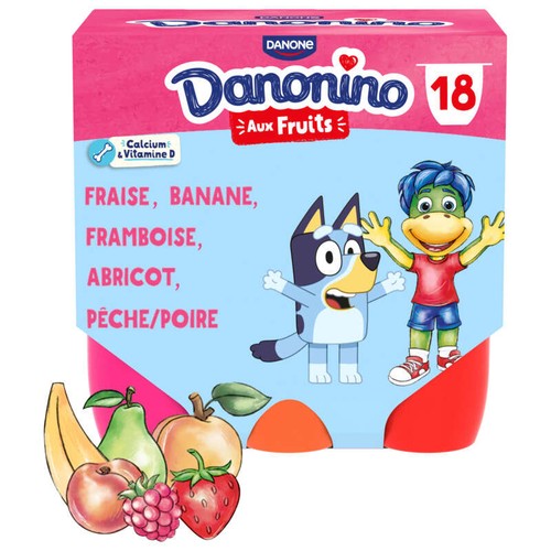Danonino Petits Suisses Aux Fruits 18x50g