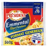Président Emmental Râpé Fondant Format Généreux 500g