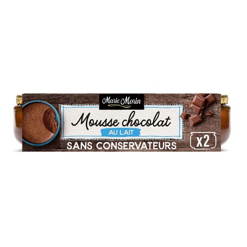 Marie Morin Mousse Chocolat Au Lait 2x100g