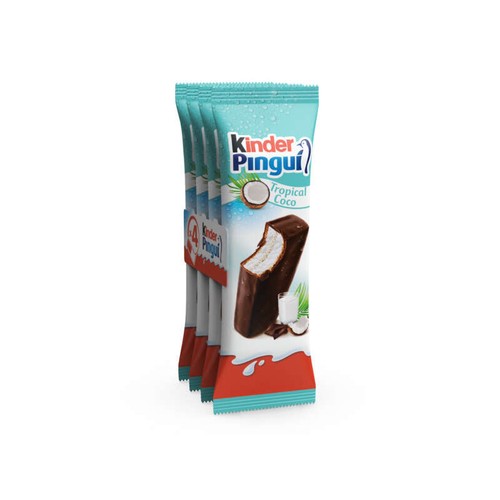 Kinder Pingui Génoise Fourré Lait Et Noix De Coco x4 120g