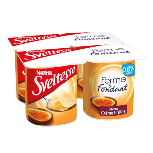 Sveltesse Ferme et Fondant Crème Brûlée 4x125g