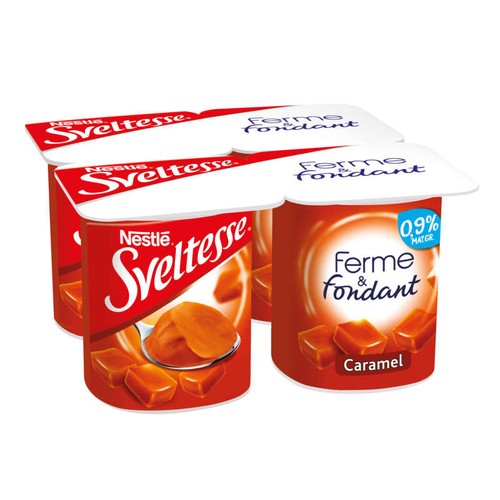 Sveltesse Ferme et Fondant Caramel 4x125g