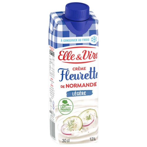 Elle & vire crème fleurette légère 12% mg brique 30cl