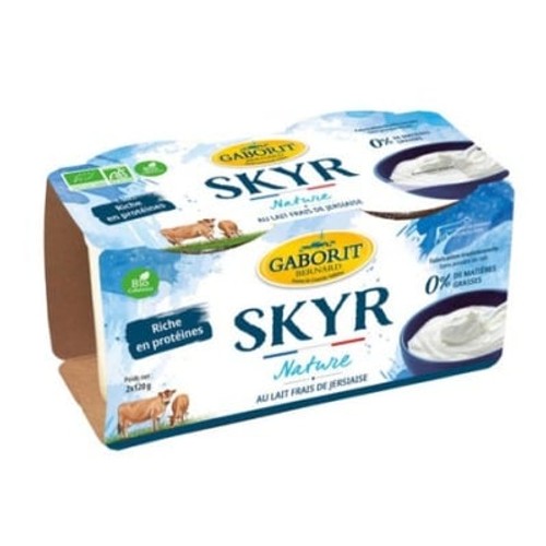 Gaborit Skyr Nature au Lait Frais de Jersiaise 2x120g