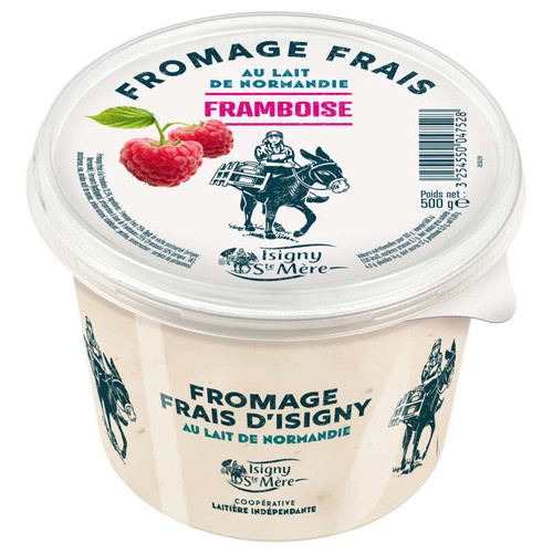 Isigny Sainte Mère Fromage Frais Aux Framboises 500g