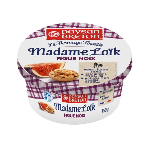 Paysan Breton Le Fromage Fouetté Mme Loik Figue Noix 150g