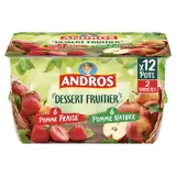 Andros Compote Pomme Fraise Pots x12 100g