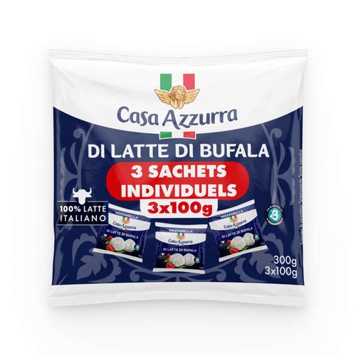 Casa Azzura Mozzarela Di Latte Bufala 3x100g