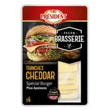 Président Tranches Cheddar façon brasserie x6 tranches 200g