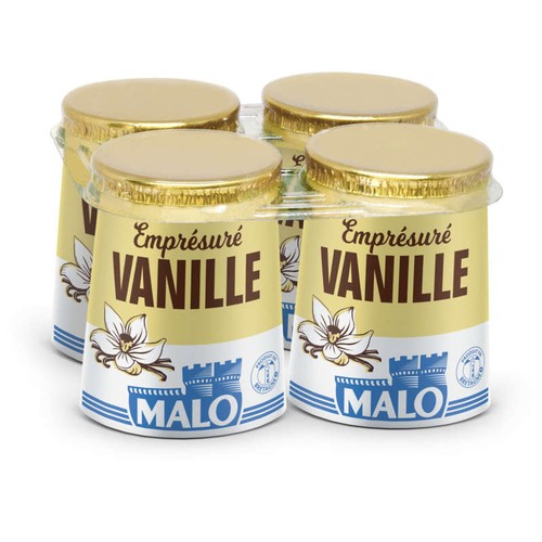 Malo Emprésuré Vanille 4x125g
