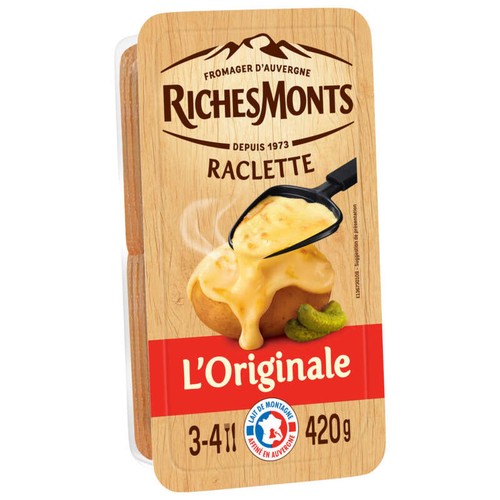 RichesMonts La Raclette Fromage Classique 420g