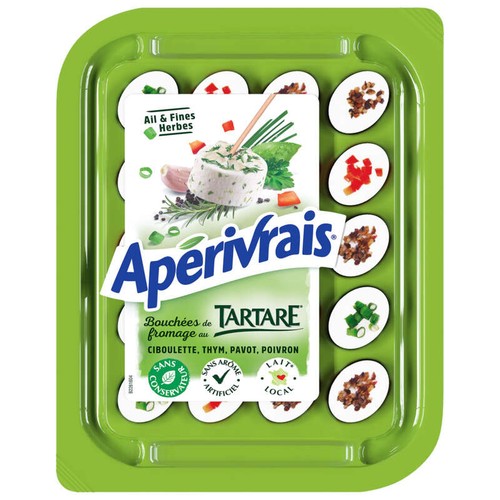 Apérivrais Bouchées de fromage à l'ail et fines herbes 100G