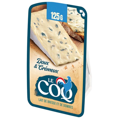 Le Coq Fromage à pâte au lait pasteurisé doux et crémeux 125g