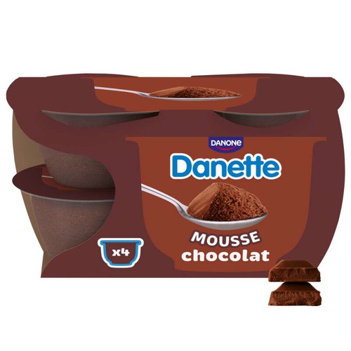 Danette Mousse Au Chocolat 4x60g