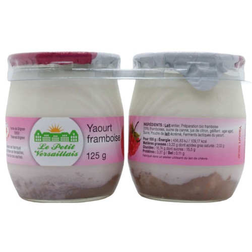 Le Petit Versaillais Yaourt Framboise 2x125g