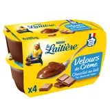 La Laitière Crème Dessert chocolat au lait 4x85g