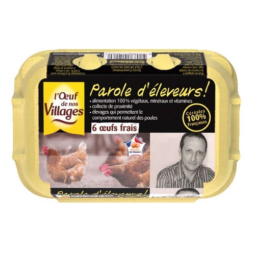 L'œuf De Nos Villages Calibre Moyen/gros x6