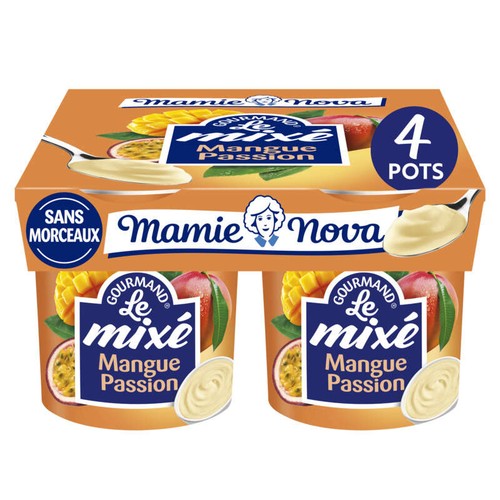 Mamie Nova Le mixé mangue-passion 4x135g
